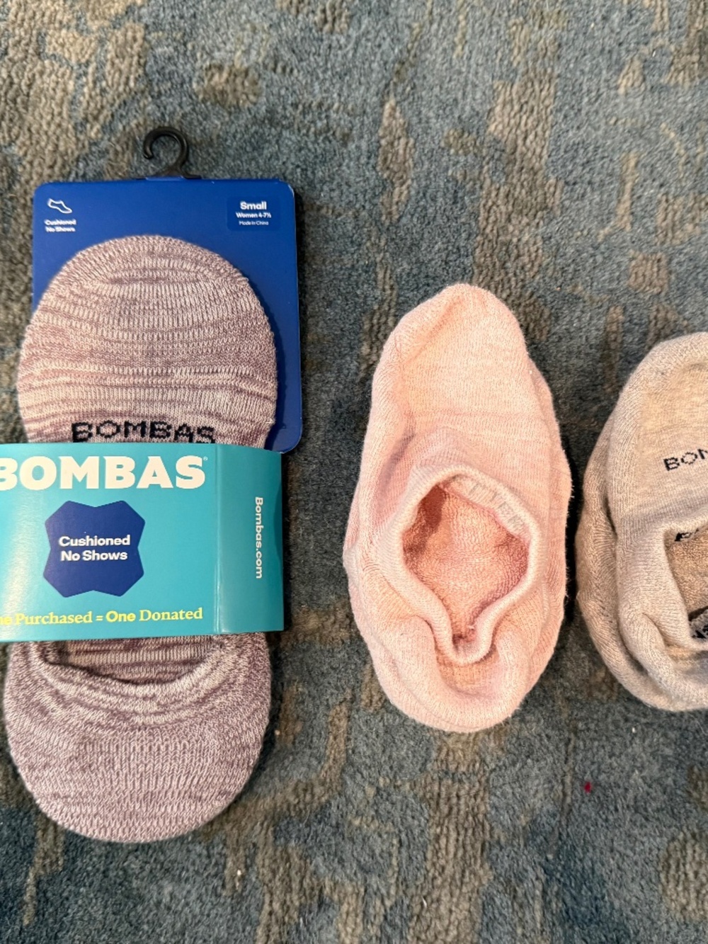 3-pack Bombas Cushioned No Shows, Women's Small